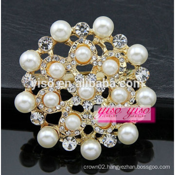 European and america pearl austrican crystal brooch